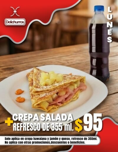 LUNES COMBO CREPA $95